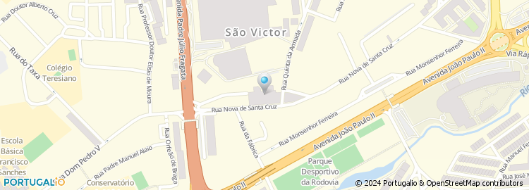 Mapa de A Loja do Gato Preto, Braga Parque