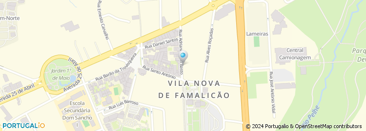 Mapa de A Santos Oliveira