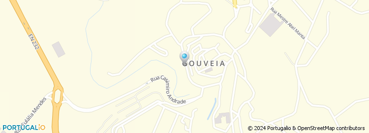 Mapa de A Serrana - Imobiliária de Gouveia, Lda