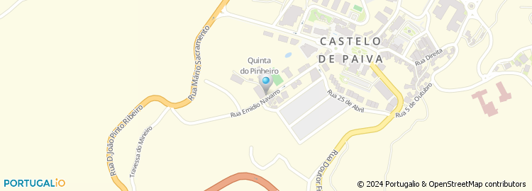 Mapa de Academia de Música de Castelo de Paiva