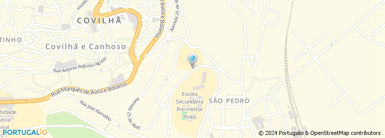Mapa de Agrupamento de Centros de Saúde Cova da Beira