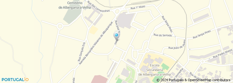 Mapa de Rua José Nunes Alves