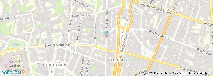 Mapa de Alberto Soeiro & Santos, Lda