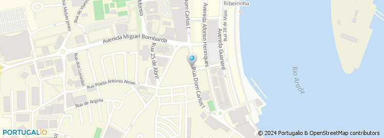 Mapa de Rua Dom Carlos I