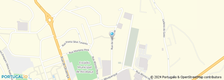 Mapa de Apartado 107, Alcobaça