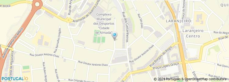 Mapa de Rua Brigadeiro Baptista de Carvalho