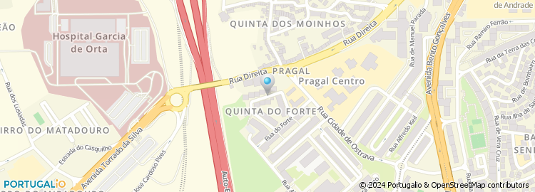 Mapa de Rua Infanta Dona Isabel