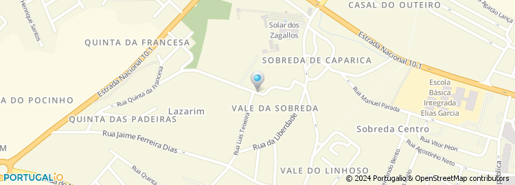 Mapa de Rua José Gaspar Teixeira