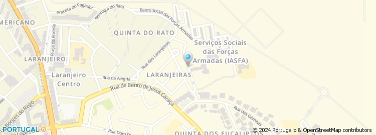 Mapa de Rua Josefa de Óbidos