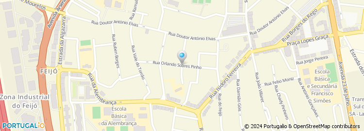 Mapa de Rua Orlando Soares de Pinho