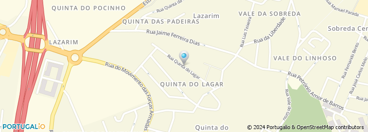 Mapa de Rua Quinta do Lagar