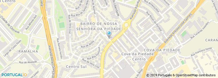Mapa de Rua Rio do Infante