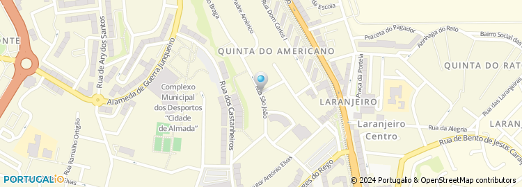 Mapa de Traseiras da Rua de São João