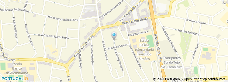 Mapa de Rua Capitão Santiago de Carvalho