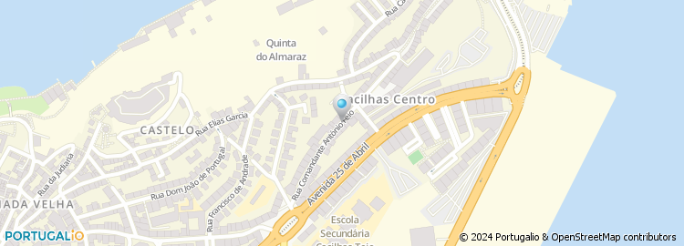 Mapa de Rua Comandante António Feio