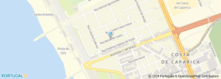Mapa de Rua Doutor Barros de Castro