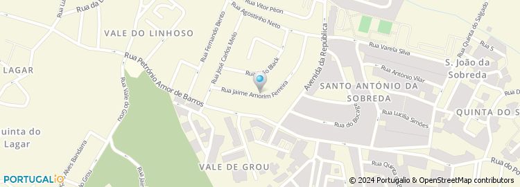Mapa de Rua Jaime Amorim Ferreira