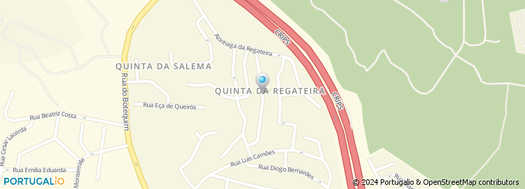 Mapa de Rua Jerónimo Corte Real