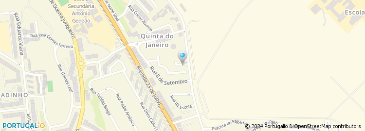 Mapa de Rua José Lourenço de Carvalho