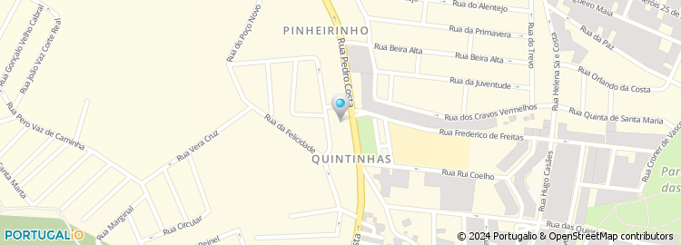 Mapa de Rua Pedro Costa