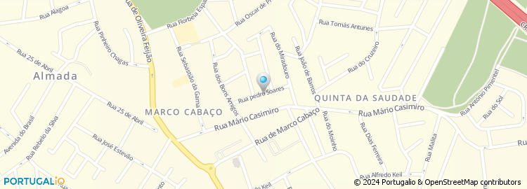Mapa de Rua Pedro Soares