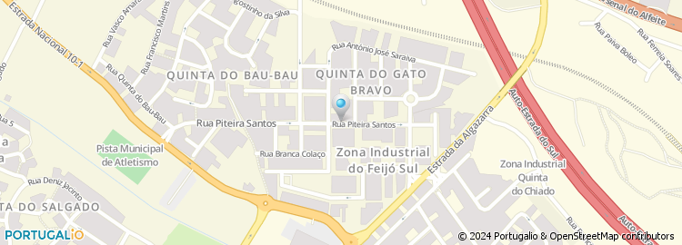 Mapa de Rua Piteira Santos