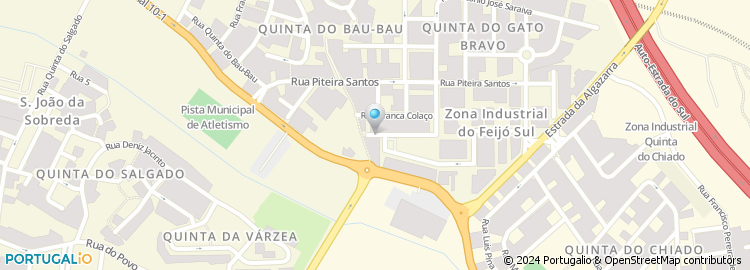 Mapa de Rua Quinta do Gato Bravo