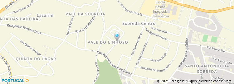 Mapa de Rua Vale Linhoso