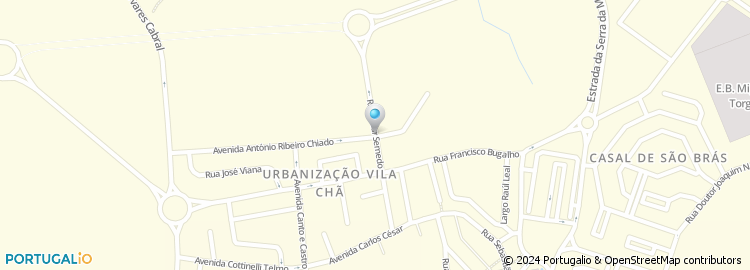 Mapa de Rua Camilo Pessanha