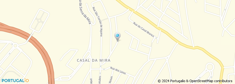 Mapa de Rua de Santo António à Mira
