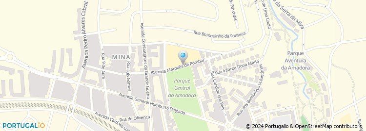 Mapa de Avenida Marquês de Pombal
