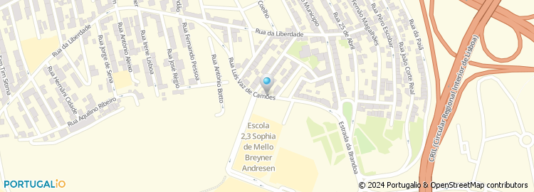Mapa de Rua Luís Vaz de Camões