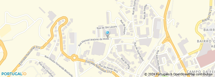Mapa de Rua Manuel António da Mota