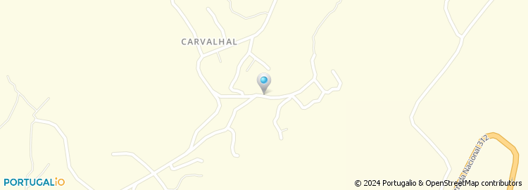 Mapa de Rua Carvalhal de Baixo
