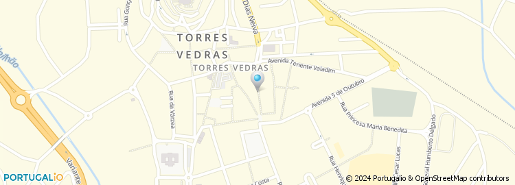 Mapa de Américo Tavar, Torres Vedras