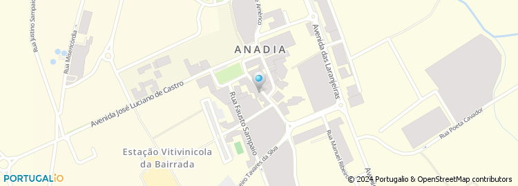 Mapa de Apartado 165, Anadia
