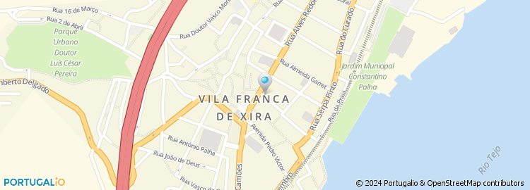 Mapa de Associação Humanitaria Bombeiros Voluntarios de Vila Franca de Xira