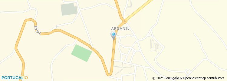 Mapa de Associação Humanitária de Bombeiros Voluntários Argus de Arganil
