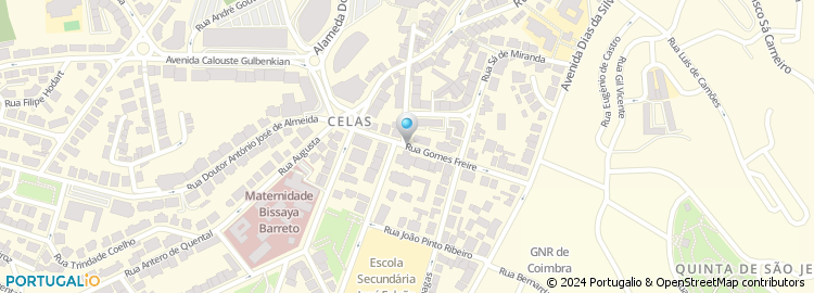 Mapa de Associação Portuguesa Pais Amigos Cidadão Deficiente Mental (Coimbra)