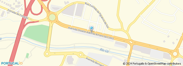 Mapa de Auto Jardim, Automóveis de Aluguer, Leiria
