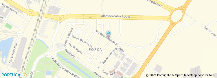 Mapa de Rua do Dom António José Cordeiro