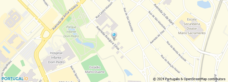 Mapa de Avenida de Araújo e Silva