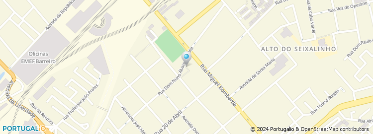 Mapa de Apartado 724, Barreiro