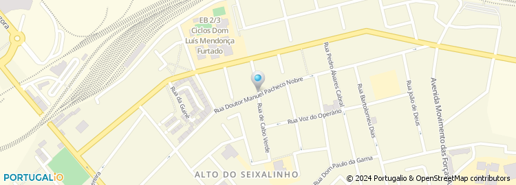 Mapa de Rua Doutor Manuel Pacheco Nobre