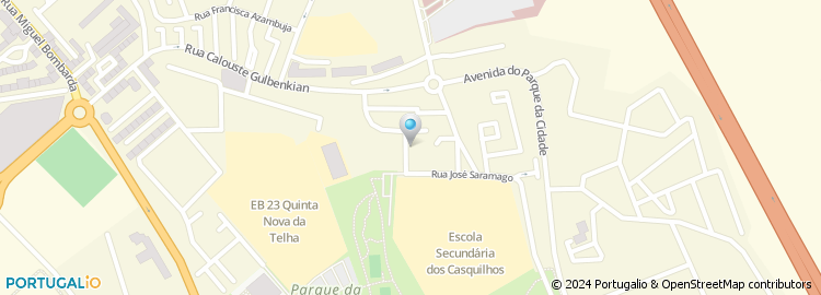 Mapa de Rua José Saramago