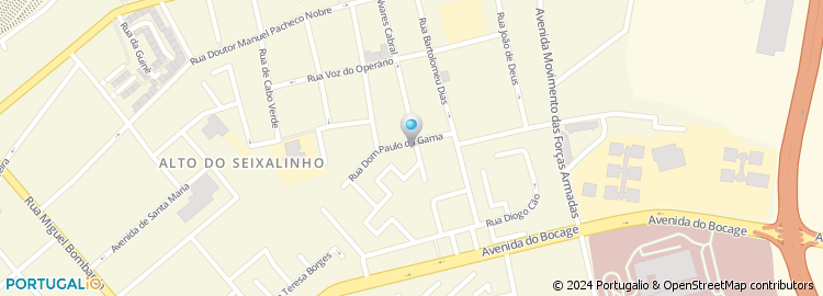Mapa de Rua Projectada a Rua Paulo da Gama