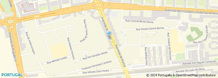 Mapa de BES, Banco Espírito Santo, Avenida de Roma, Lisboa