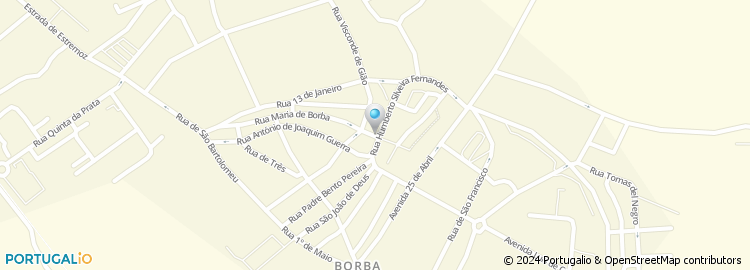 Mapa de Rua Maria Borba