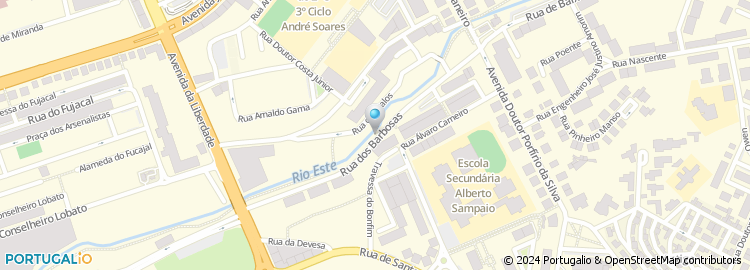 Mapa de Acesso Entre a Rua Álvaro Carneiro e a Rua dos Barbosas