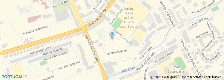 Mapa de Rua Araújo Carandá